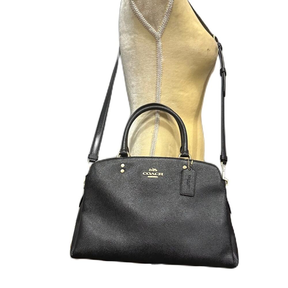 Coach Lillie Black Carryall Satchel Bag - Picture 4 of 15